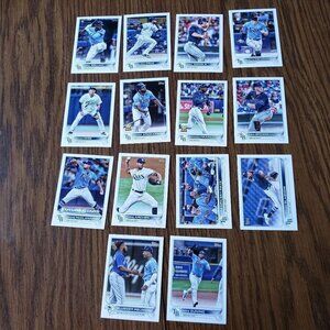 2022 Topps Series 1 Tampa Bay Rays Team Base Set 14 Cards